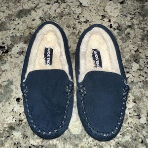 Lands End Fuzzy Moccasins